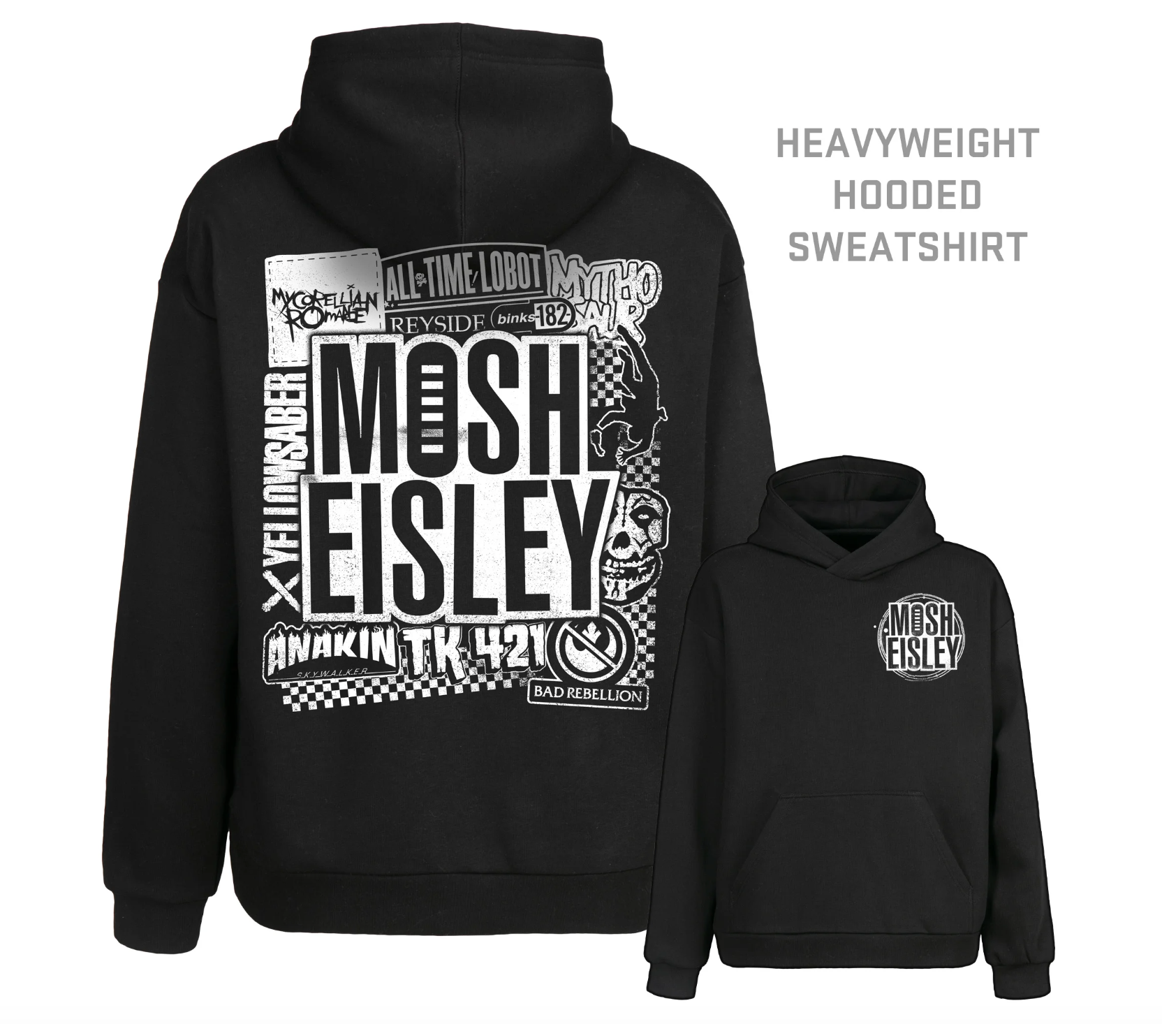 5) Mosh Eisley Hoodies